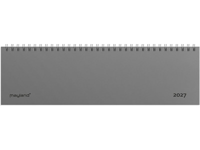 KALENDER MAYLAND 2027 27130000 DAG-UGE BORDKALENDER GRÅ PP-PLAST 