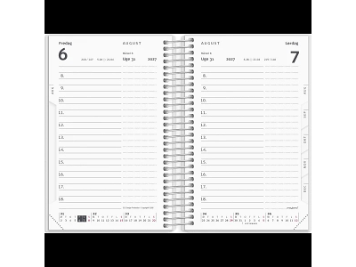 KALENDER MAYLAND 2027 27230500 MINI DAGKALENDER 8X12,6CM