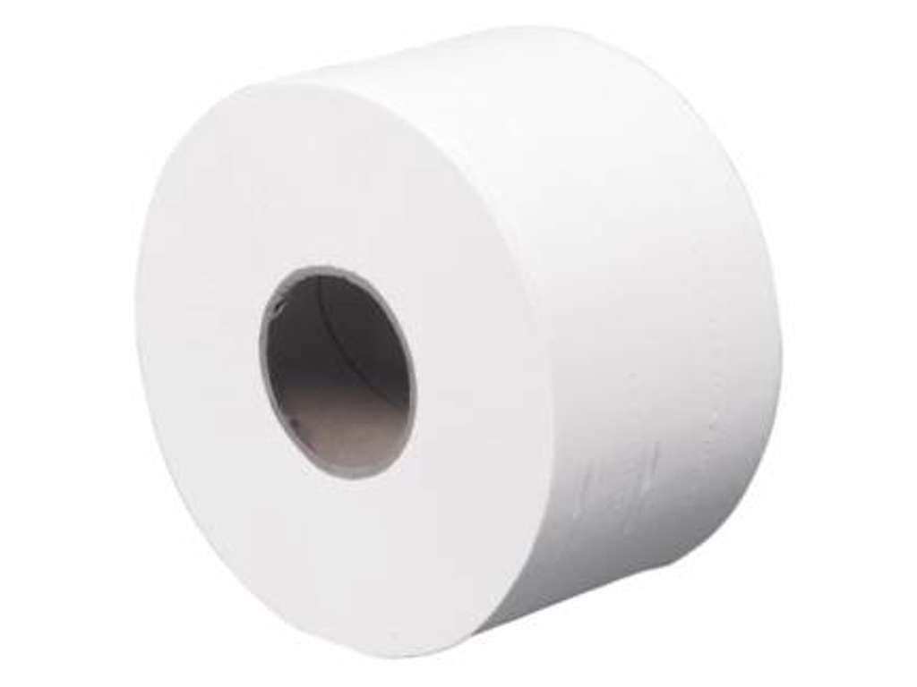 TOILETPAPIR ABENA CARE-NESS 12RL. EXCELLENT JUMBORULLE 2-LAGS 170MX 9CM Ø18,5CM HVID 100% NYFIBER