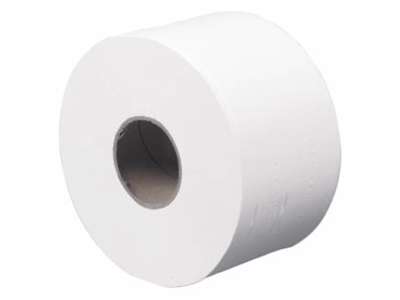TOILETPAPIR ABENA CARE-NESS 12RL. EXCELLENT JUMBORULLE 2-LAGS 170MX 9CM Ø18,5CM HVID 100% NYFIBER