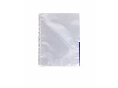 PLASTLOMME ESSELTE SIGNALLOMME A4 HALVT ÅBEN BLÅ KANT 55365 