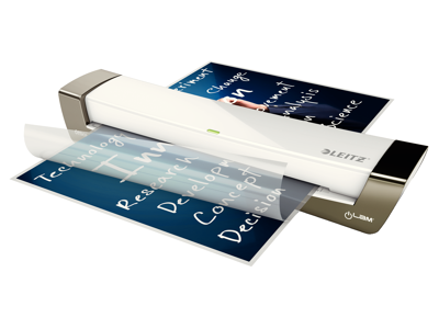 LAMINERINGSMASKINE LEITZ ILAM A3 OFFICE SØLV 72530084 OP T. 125MIC EMNE OP TIL 160GR. 