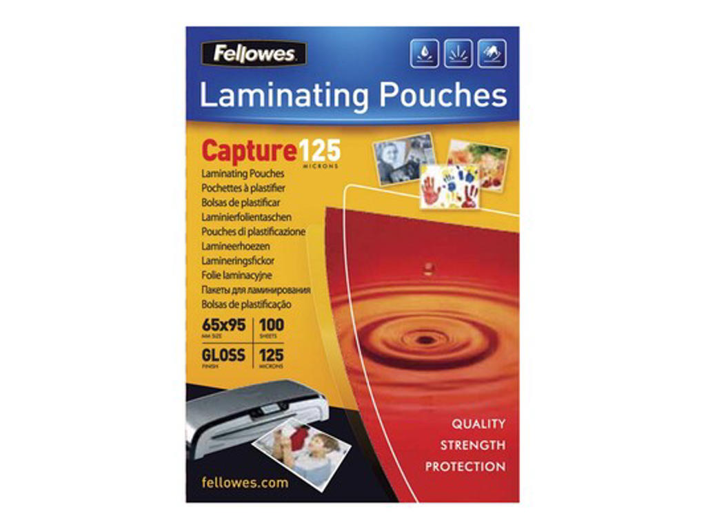 LAMINERINGSLOMME 65X95MM 125MIC. KLAR  5306702