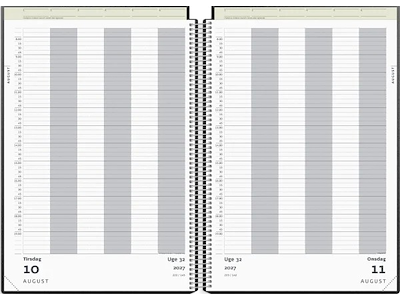 KALENDER MAYLAND 2027 27220000 A4 AFTALE DAGKALENDER SORT PP-PLAST 21X29,7 CM