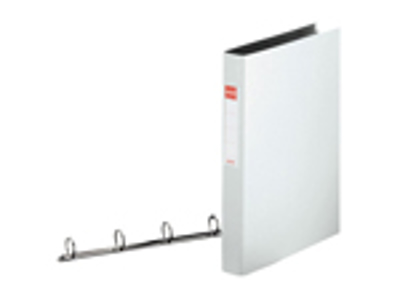 RINGBIND ESSELTE A4 25MM HVID MED 4-RINGS O-MEKANISME 14457