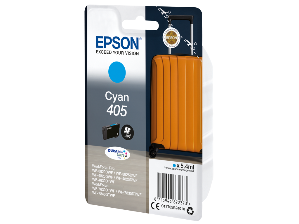 BLÆKPATRON EPSON T405 CYAN    *** C13T05G24010 