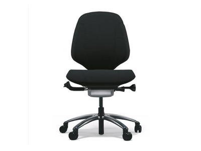 KONTORSTOL RH MEREO 200 MED  SORT SELECT STOF SC60999 OG SORT STEL. GAS B. 8112 10 ÅRS GARANTI. BLØDE HJUL. 