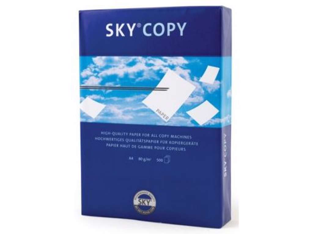 KOPIPAPIR SKY COPY A3 80GR. HVID INKJET, KOPI OG LASER, 500 ARK/PK. 