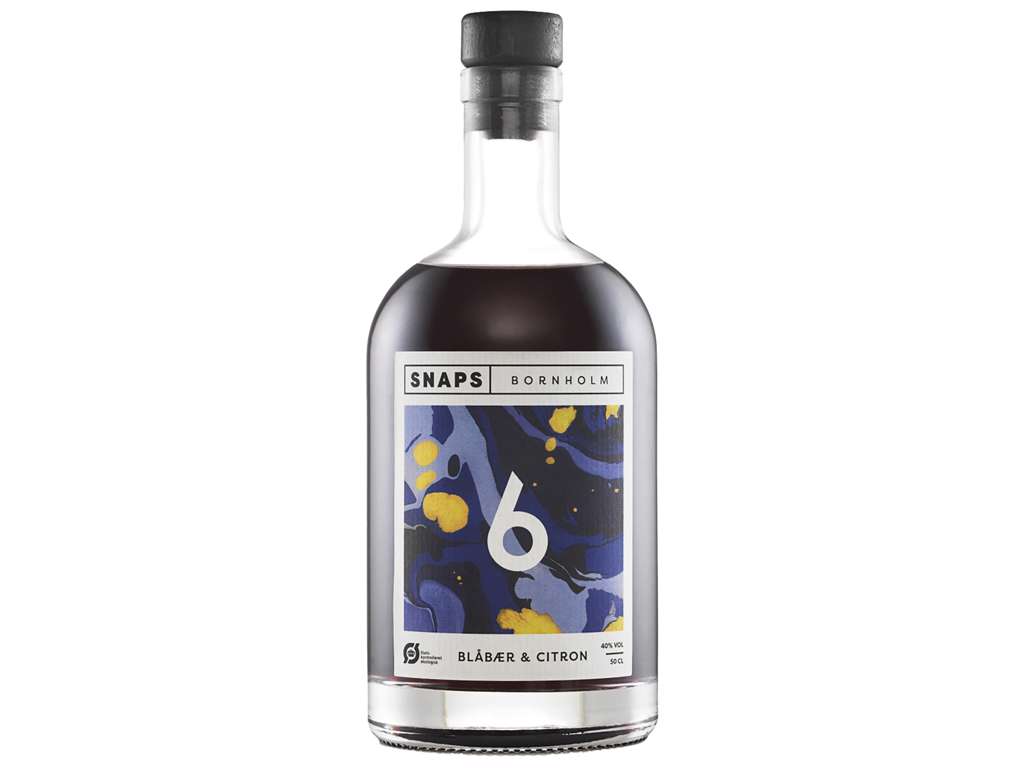 BORNHOLM SNAPS NO 6 BLÅBÆR & CITRON ØKO 40% 50CL. 