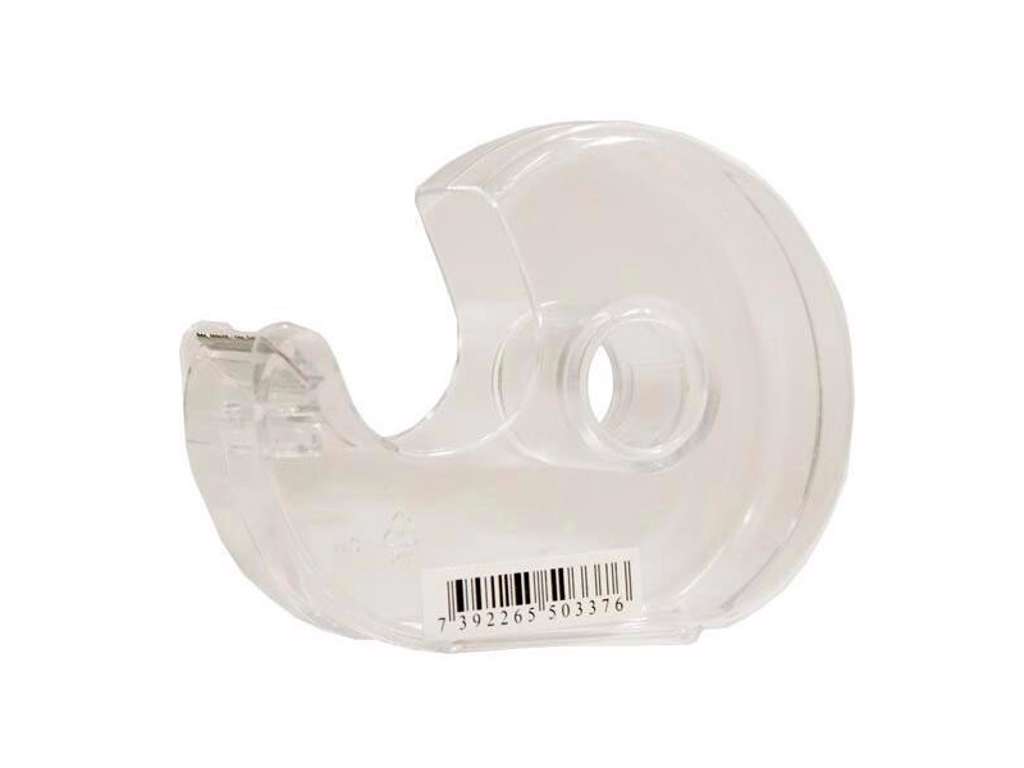 TAPEDISPENSER TRANSPARENT HÅND- MODEL TIL 19X33M TAPE 395500