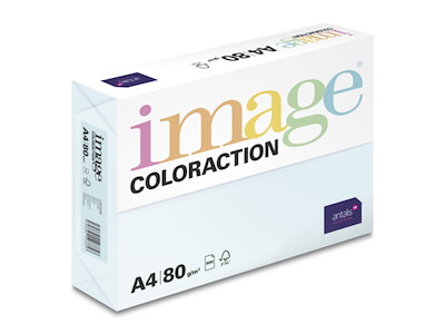 KOPIPAPIR IMAGE COLORACTION A4 80G LAGOON/PALE BLUE 500ARK/PK      