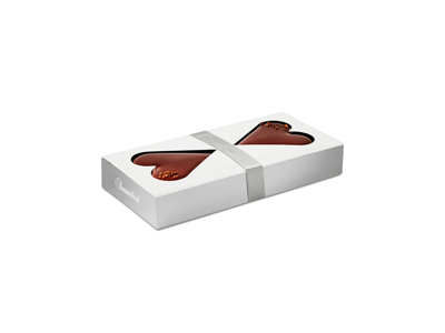 SUMMERBIRD GAVEÆSKE HEARTS 2 STK. MØRK CHOKOLADE AMAZONAS 61% 50GR. 5538
