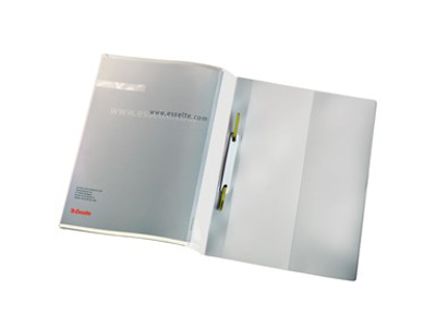 TILBUDSMAPPE ESSELTE A4 MED DOBBELT FORSIDE PVC HVID 28362