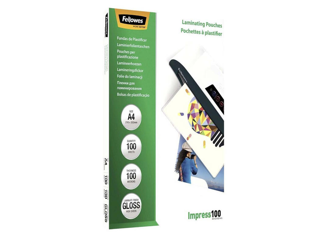 LAMINERINGSLOMME A4 100 MIC BLANK 216X303MM 5351111