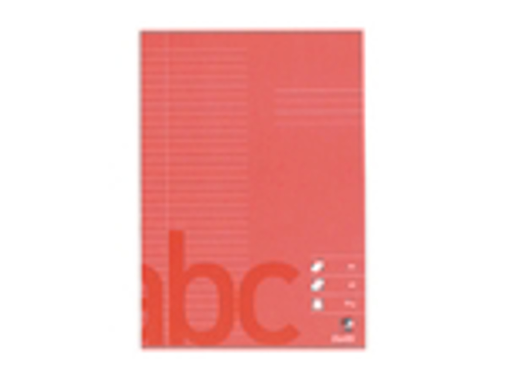 SKOLEHÆFTE BANTEX A4 32 LINJER  8,5MM 40 SIDER 70GR RØD 100052004