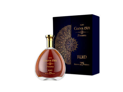 RON CUEVA 1501 SISTEMA 25  70CL. 40%PANAMA 