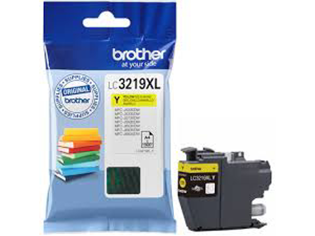 BLÆKPATRON BROTHER LC3219XLY YELLOW LC3219XLY OP TIL 1500 S. 