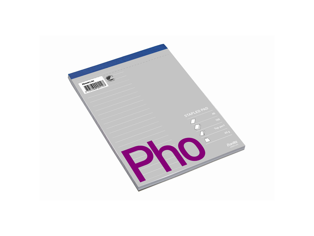 BLOK A5 LINIERET HVID TOPLIMET OG PERFORERET 100 BLADE 400051495