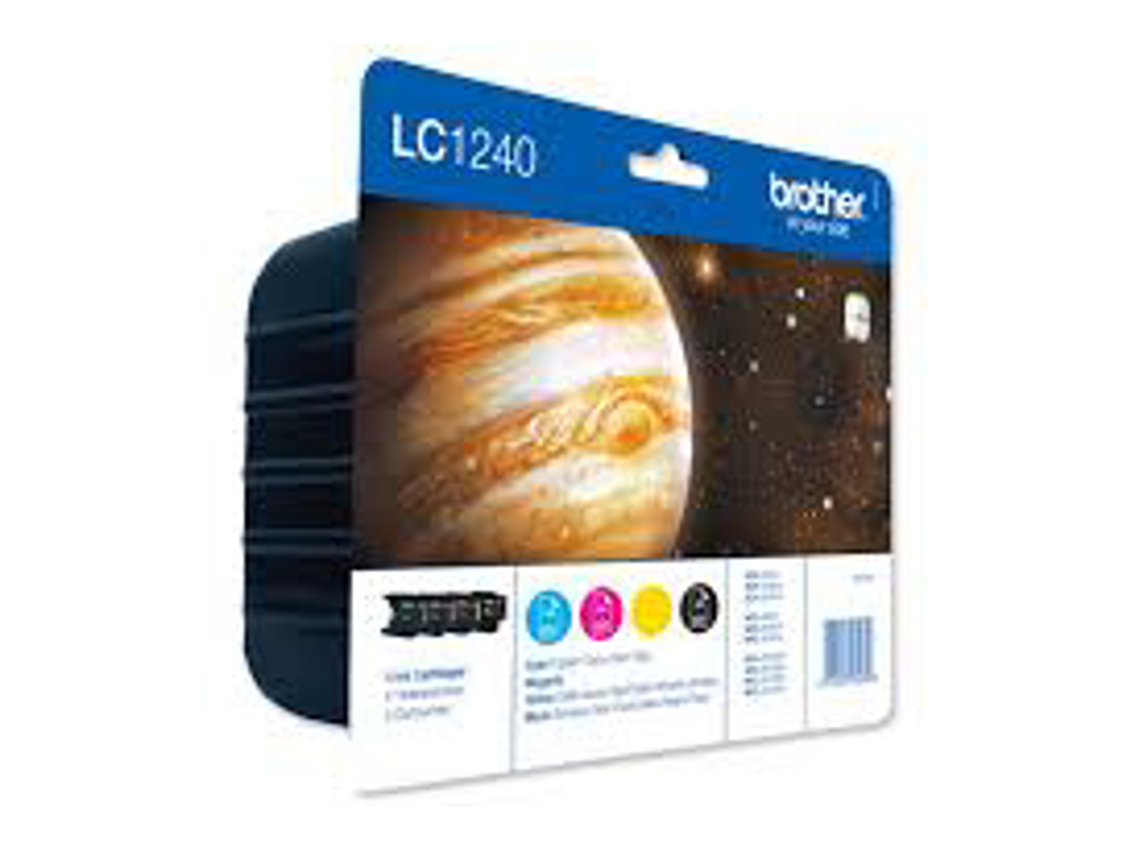 BLÆKPATRON BROTHER LC1240 VALUEPACK. B-C-Y-M LC1240VALBPDR 