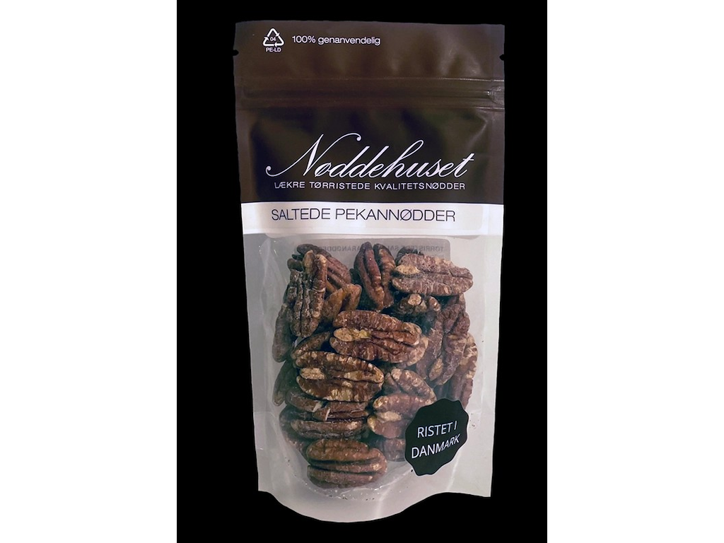 NØDDEHUSET PEKANNØDDER SALTEDE TØRRISTEDE 75GR.