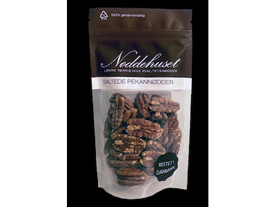 NØDDEHUSET PEKANNØDDER SALTEDE TØRRISTEDE 75GR.
