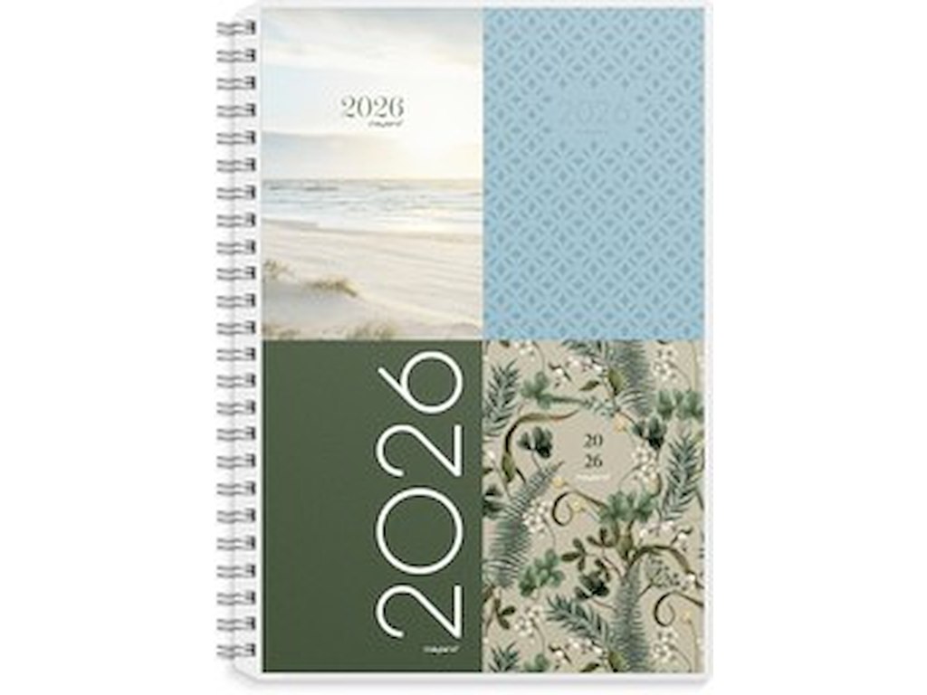KALENDER MAYLAND 2026 26200400 A5 UGEKALENDER HØJFORMAT MØRKEGRÅ 14,8X21CM