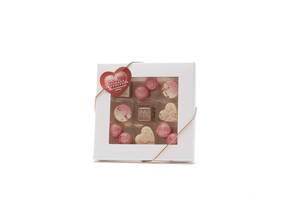 AALBORG CHOKOLADEN DESSERTÆSKE A 9 STK. DRAGEE 90GR. 50515