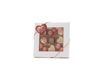 AALBORG CHOKOLADEN DESSERTÆSKE A 9 STK. DRAGEE 90GR. 50515