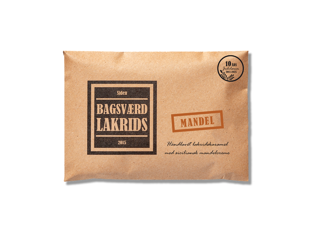 BAGSVÆRD LAKRIDS 40GR. MANDEL GLUTENFRI 