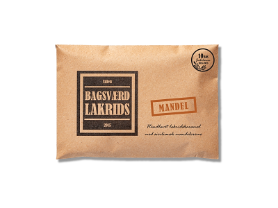 BAGSVÆRD LAKRIDS 40GR. MANDEL GLUTENFRI 