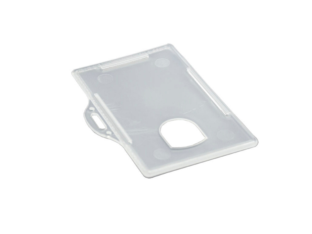 ID-KORTHOLDER AF PLAST U/KLEMME ARTNR. 728210 