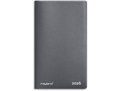 KALENDER MAYLAND 2026 26071000 INDEX PLANNER MINI GRÅ PP-PLAST 13,7X8,1CM