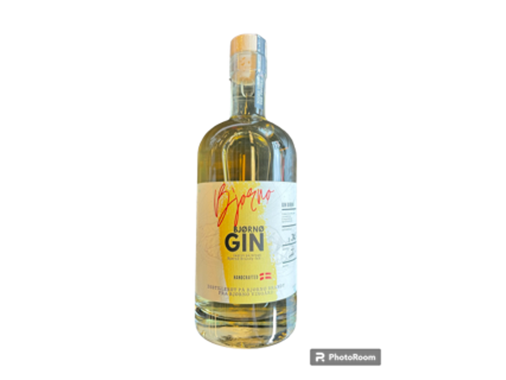 BJØRNØ GIN JUNI 2023 50CL. 38,5% LAGRET PÅ BRUGTE WHISKYFADE 