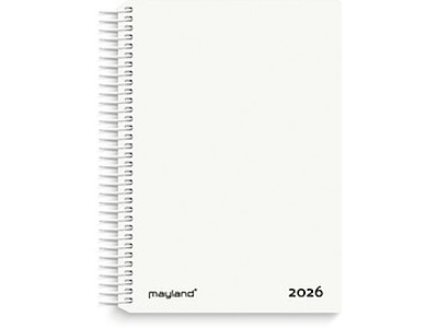 KALENDER MAYLAND 2026 26210010 DAGKALENDER HVID PP-PLAST 17,5X13,5CM