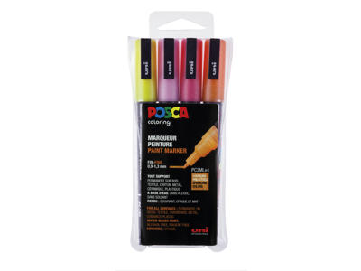 MARKER UNI POSCA PC3MLX4 PK. A 4 ASS. FARVER GLITTER 