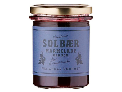 ANNAS GOURMET MARMELADE SOLBÆR MED ROM 200GR.