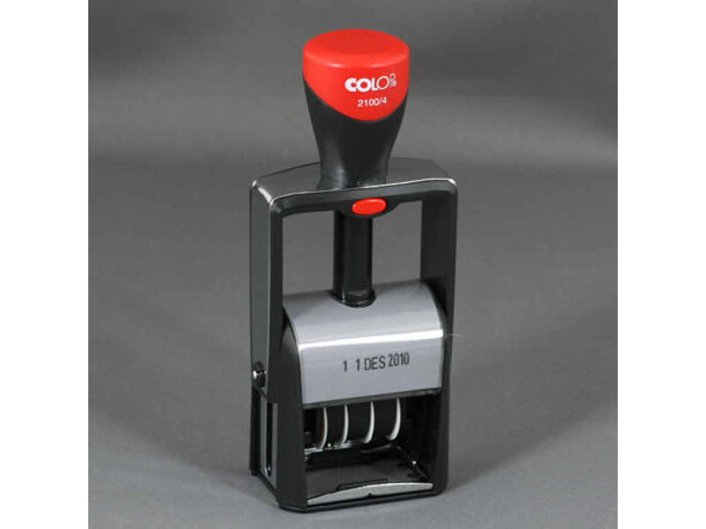 STEMPEL COLOP 2100 DATO MED SORT PUDE, UDEN TEKST 