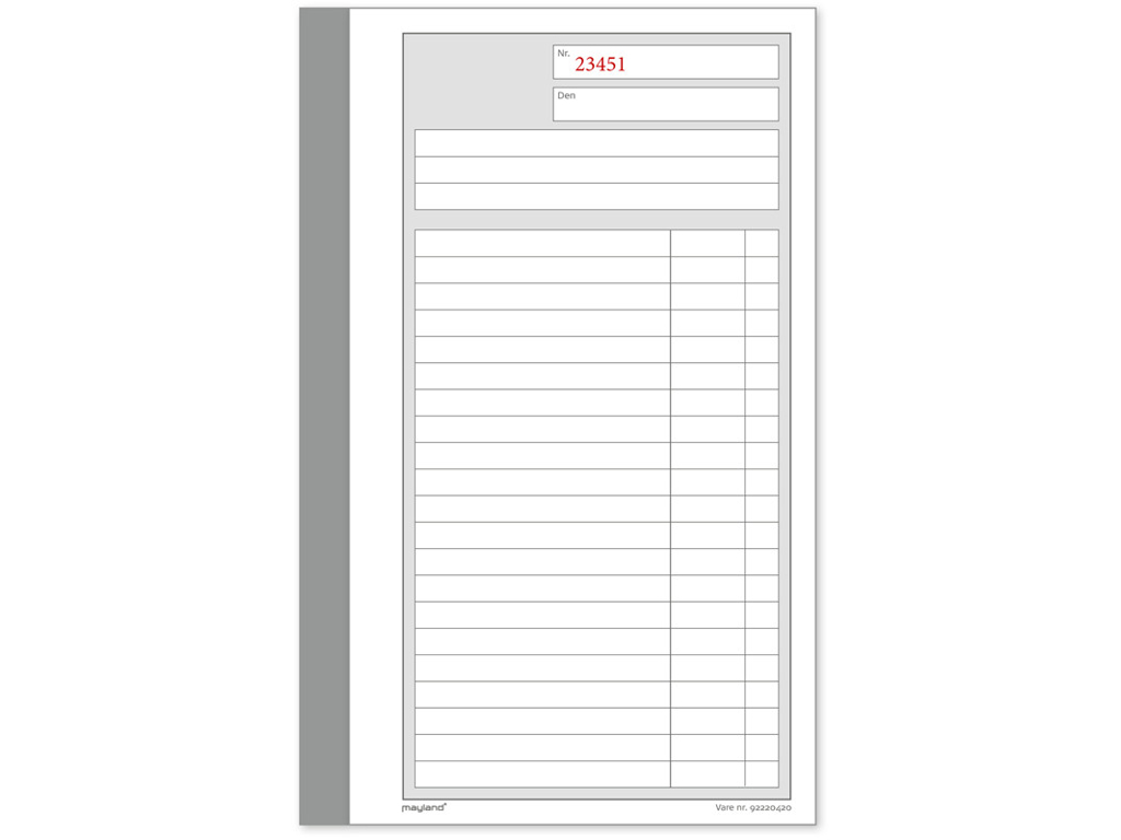 BLANKET DUPLIKATBOG 2 X 50 BLADE 180X200MM 92 2204 20 92220420