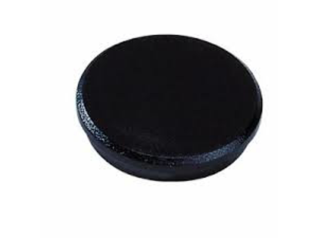 MAGNET DAHLE 38MM RUND SORT 10STK/PK 2,5KG BÆREKRAFT 