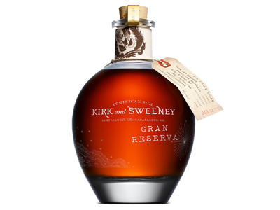 KIRK & SWEENEY RUM GRAN RESERVA 70CL. 40% DOM. REPLUBLIK