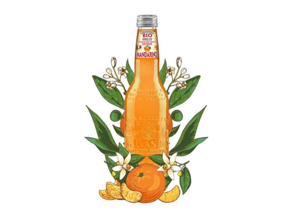 GALVANINA MANDARIN ØKO 35,5CL ITALIENSK SODAVAND 
