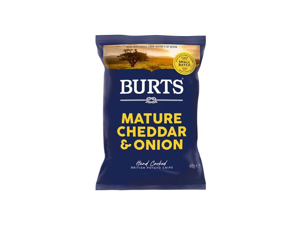 BURTS CHIPS MATURE CHEDDAR &  ONION 40GR.  