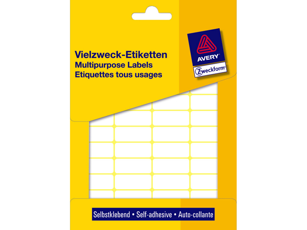 ETIKET AVERY 22X18MM 1200 STK/PK HVID 3318 