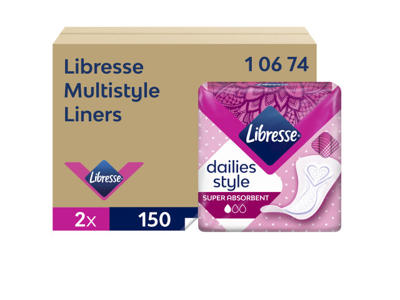TRUSSEINDLÆG LIBRESSE MULTISTYLE 10674. 2X150 STK. PR. PK. 