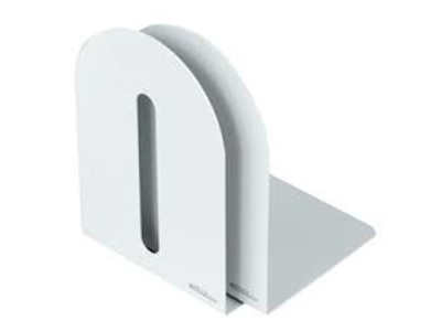 BOGSTØTTE METAL HVID 15 CM 2 STK.  