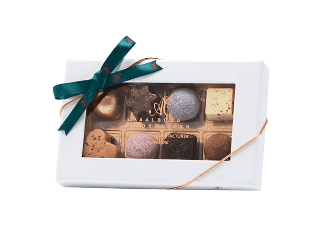 AALBORG CHOKOLADEN CHOKOLADE 8 STK. ASS. 72GR.