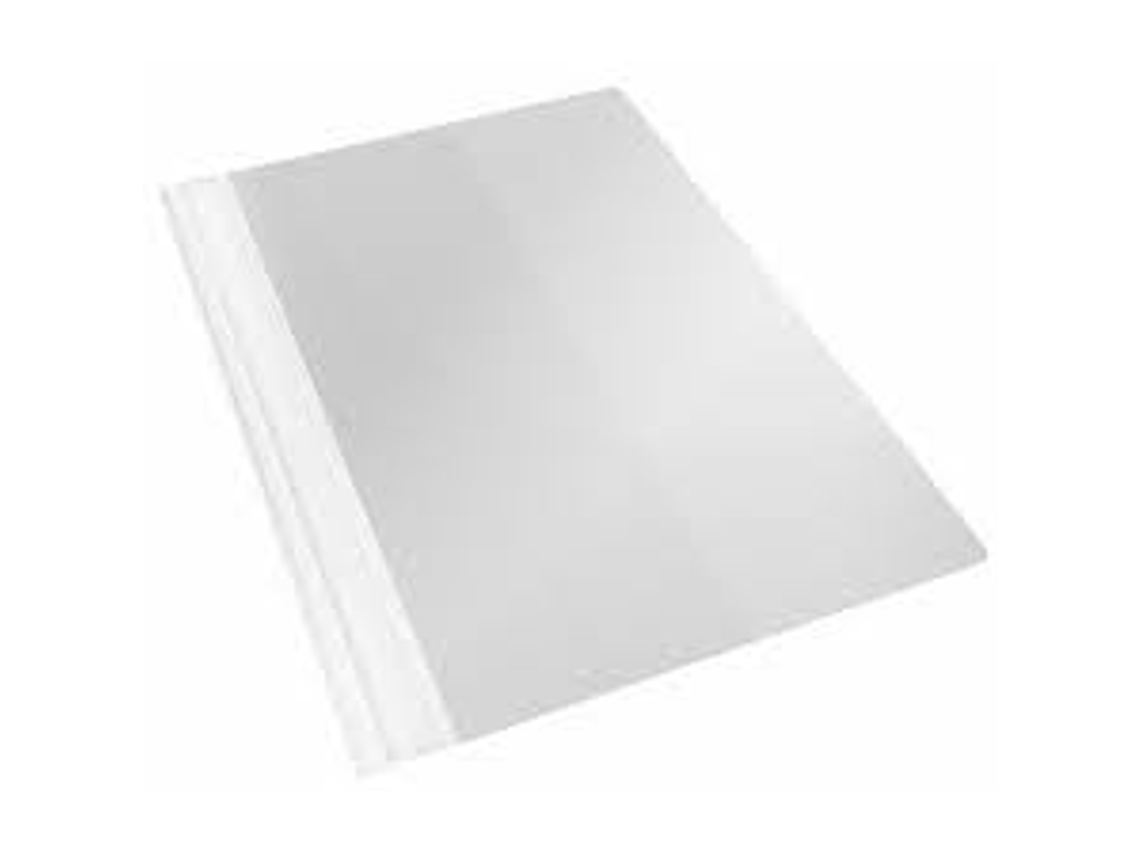 TILBUDSMAPPE ESSELTE A4 MED LOMME PP HVID 28345                 *** 