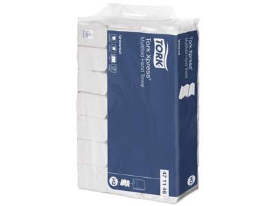 PAPIRHÅNDKLÆDEARK TORK XPRESS H2 UNIVERSAL 2-LAGS 3800 ARK 471146 