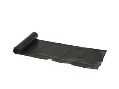 AFFALDSSÆKKE M/SNØRE SORT 70X101CM 10 RULLER A 10 STK. 