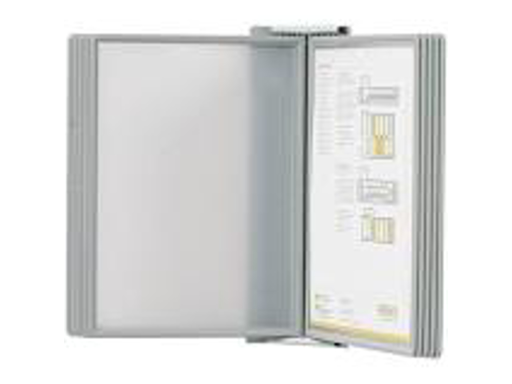 REGISTERSYSTEM SUPERIOR A4 VÆGMODEL LYSGRÅ T. 20 LOMMER (IKKE INCL.)